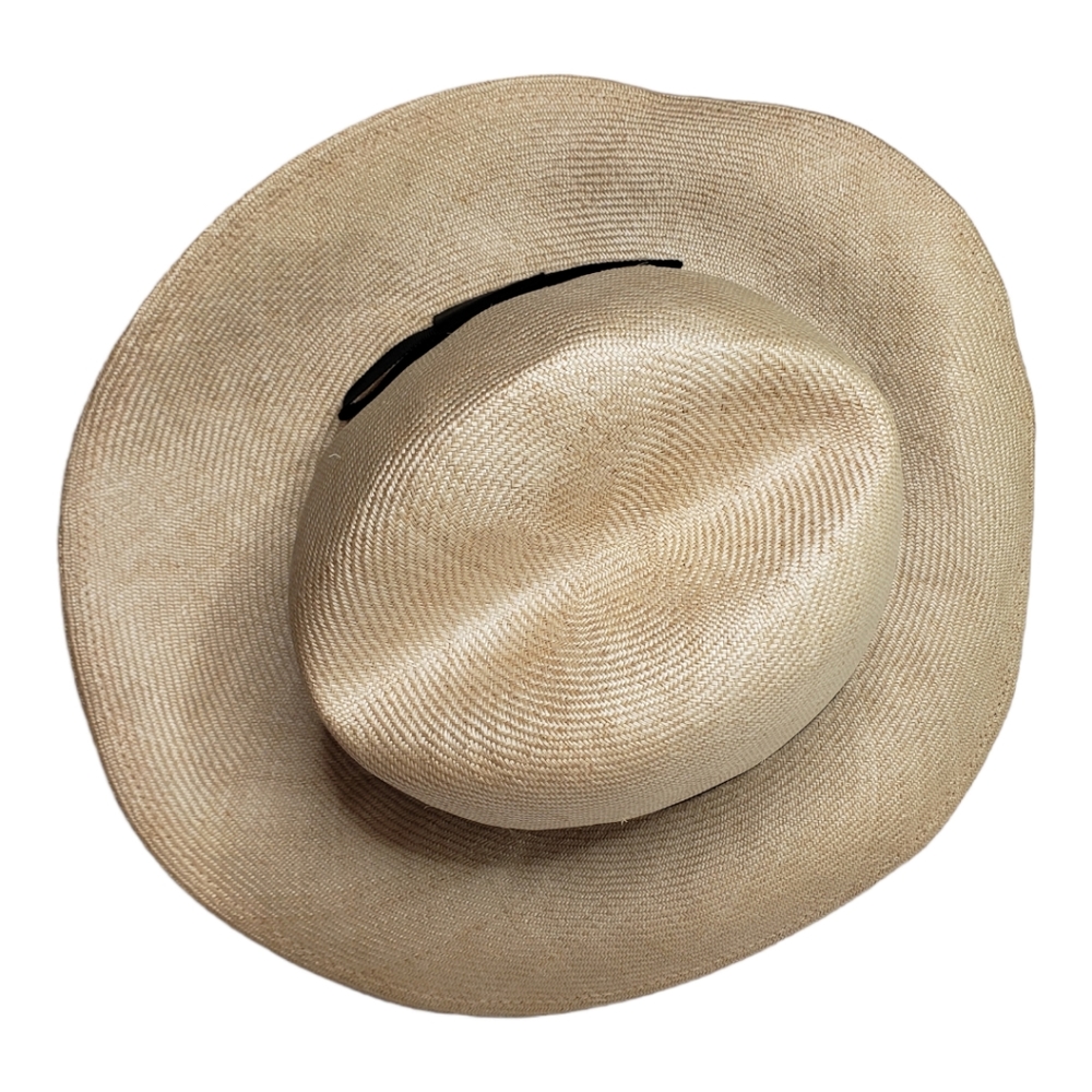 Vintage 80's Fedora Liz Clairborne Exotic Safari Panama Cuba Coastal Beach Sun - Picture 5 of 8
